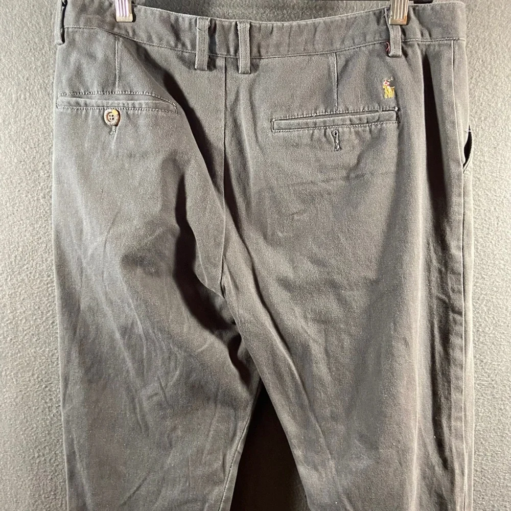 Polo Ralph Lauren grey Chino Pants 36 Cotton Twill Straight minimalist neutral